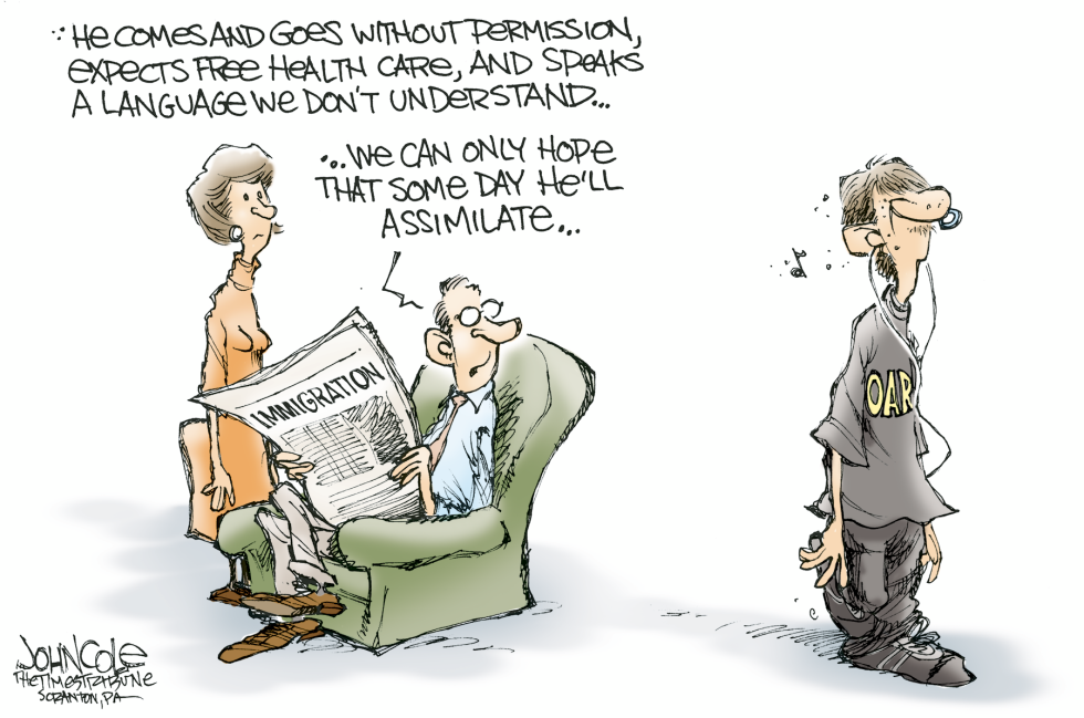 Hoping for assimilation -- color