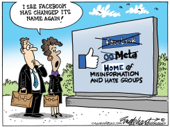 ANOTHER FACEBOOK NAME CHANGE by Bob Englehart