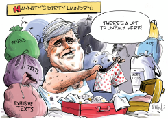 HANNITY'S EXPLOSIVE TEXTS by Dave Whamond