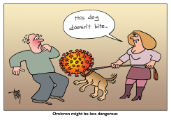 OMICRON LESS DANGEROUS by Arend van Dam