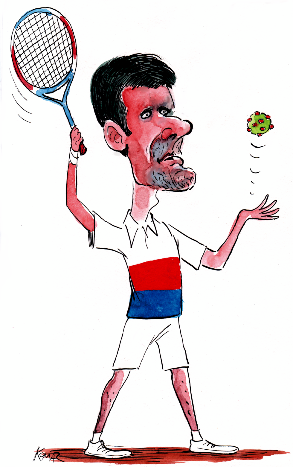 Novak Djokovic and COVID