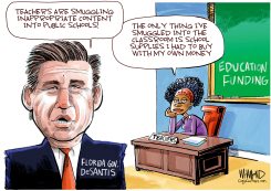 DESANTIS VS EDUCATION by Dave Whamond