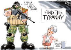 POLL WORKERS by Pat Bagley