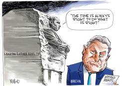 MANCHIN AND MLK JR by Dave Whamond