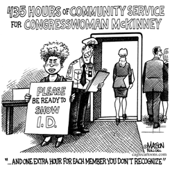 435 HOURS OF COMMUNITY SERVICE FOR CYNTHIA MCKINNEY by R.J. Matson