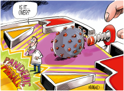 PANDEMIC PINBALL by Dave Whamond