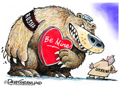 RUSSIA VALENTINE FOR UKRAINE by Dave Granlund