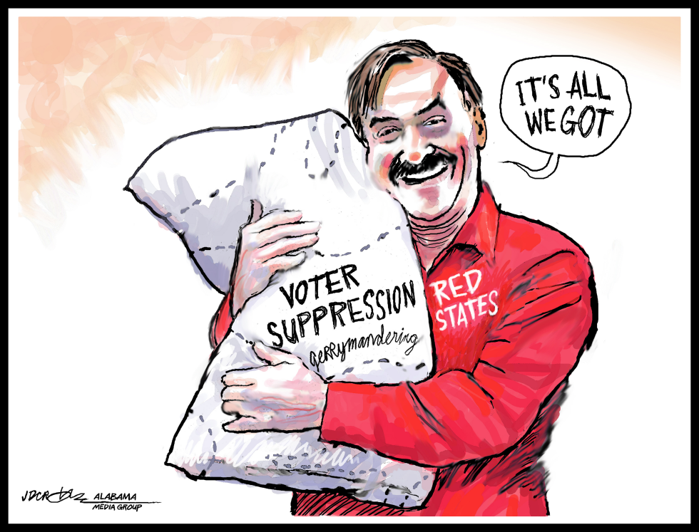 Mike Lindell Pitches Voter Suppression Pillow to Red States