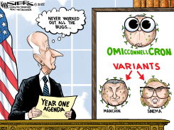 BIDEN'S FIRST YEAR by Kevin Siers