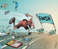 COVID: ARE WE GETTING THERE? by Patrick Chappatte