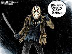 PUTIN'S POSITION by Kevin Siers