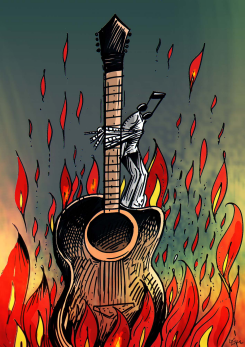 MUSIC BURNING by Oguz Gurel