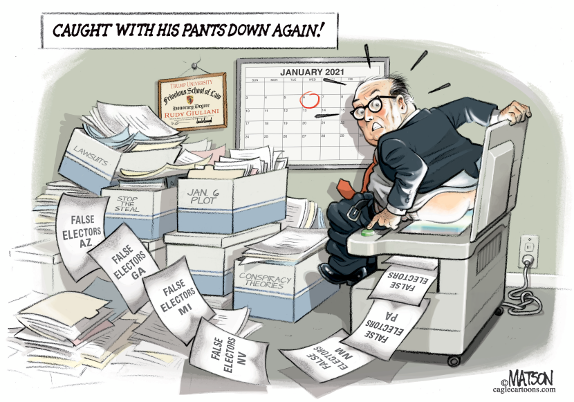 Giuliani Caught Printing False Electors