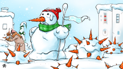 SNOW & CORONA  by Emad Hajjaj