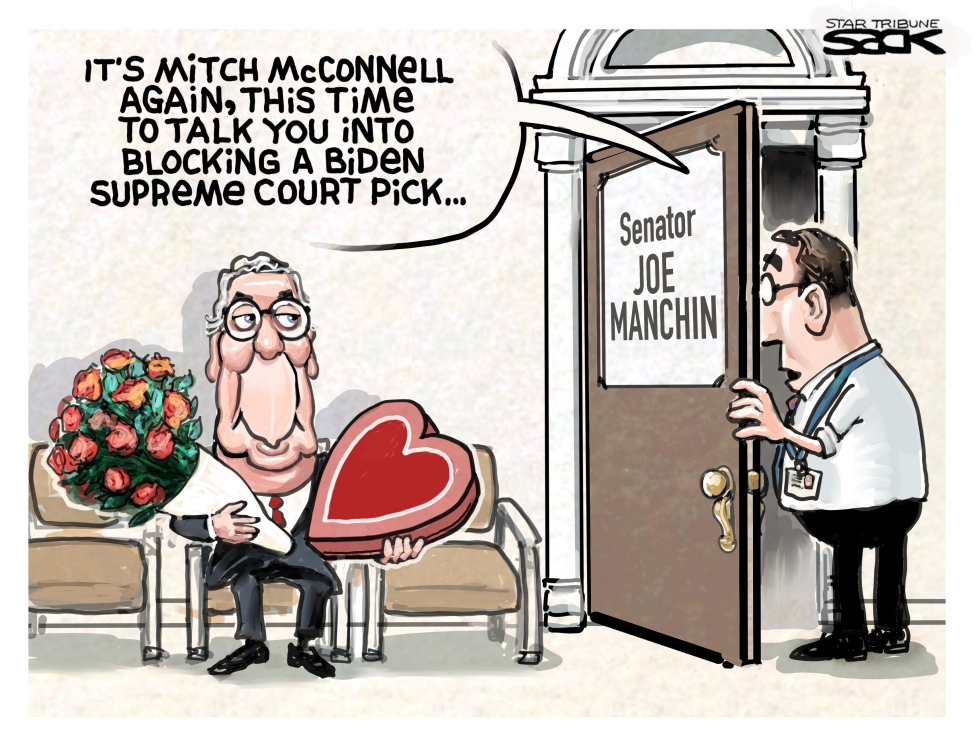 Mcconnell woos Manchin