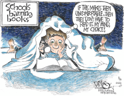 BANNING BOOKS by John Darkow