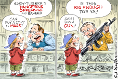BAN BOOKS BUY GUNS by Ed Wexler