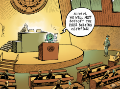 BOYCOTTS OF THE BEIJING GAMES by Patrick Chappatte