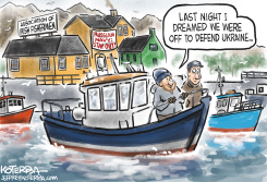 IRISH FISHERMEN VS. RUSSIA by Jeff Koterba