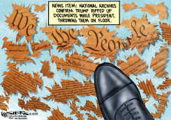 SHREDDING DEMOCRACY by Kevin Siers