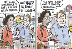 SUPER BOWL TICKETS by Jeff Koterba