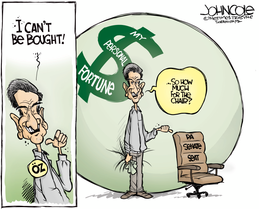Oz buying U.S. Senate seat