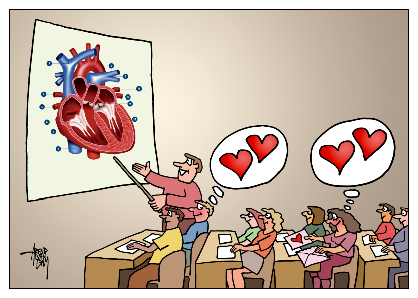 Valentine and hearts