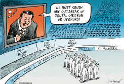 BEIJINGS SANITARY BUBBLE by Patrick Chappatte