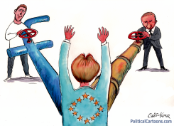 ZUCKERBERG AND PUTIN by Christo Komarnitski