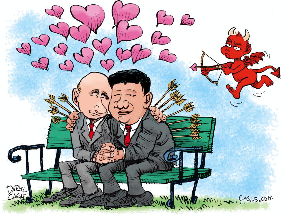 Putin Xi and Cupid