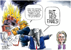BUT HER EMAILS by Dave Whamond