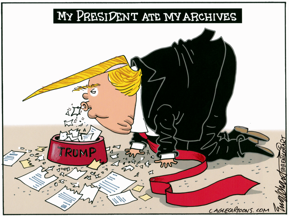 Trump Eats It