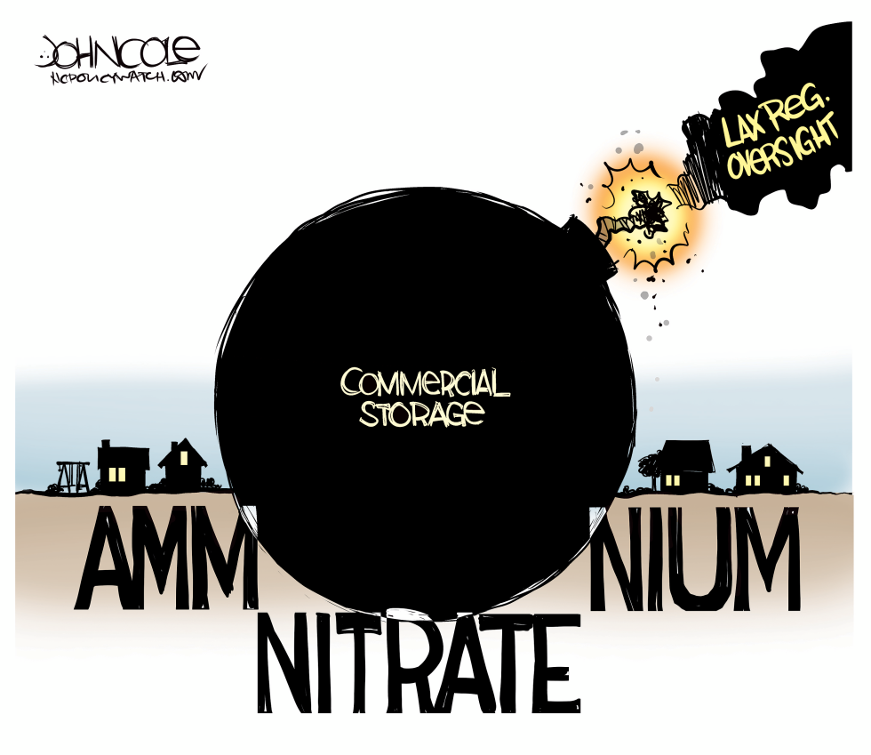 Explosive fertilizer dangers