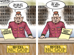 LOCAL NC HOTEL GOP by Kevin Siers