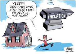 RESTRICTIONS EASING by Dave Whamond
