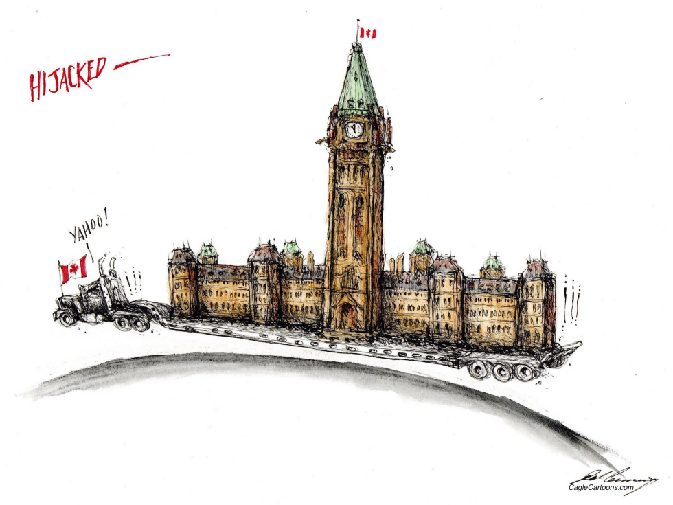 " Freedom " Convoy Hijacks Canadian Capitol