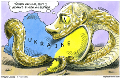 PUTIN CONSTRICTS AND SWALLOWS -  by Taylor Jones