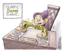 DOPEY SCANDAL by Adam Zyglis