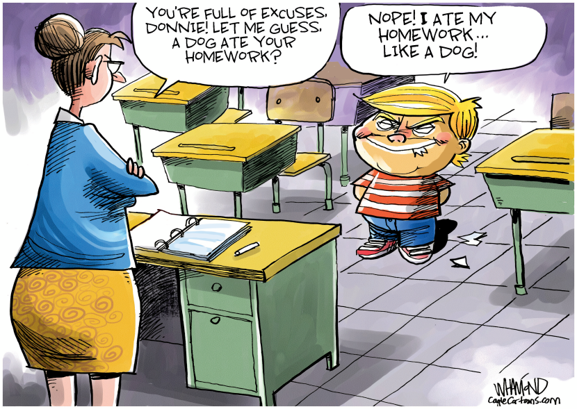 Trump's eating paper origin story