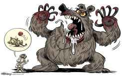PUTIN'S AGGRESIVE PET by Martin Sutovec