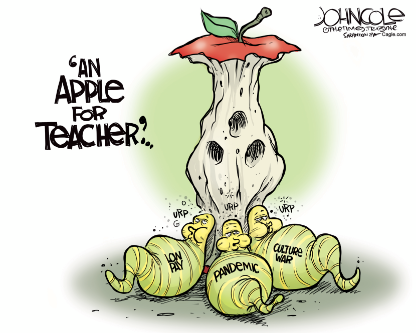 An apple for teacher