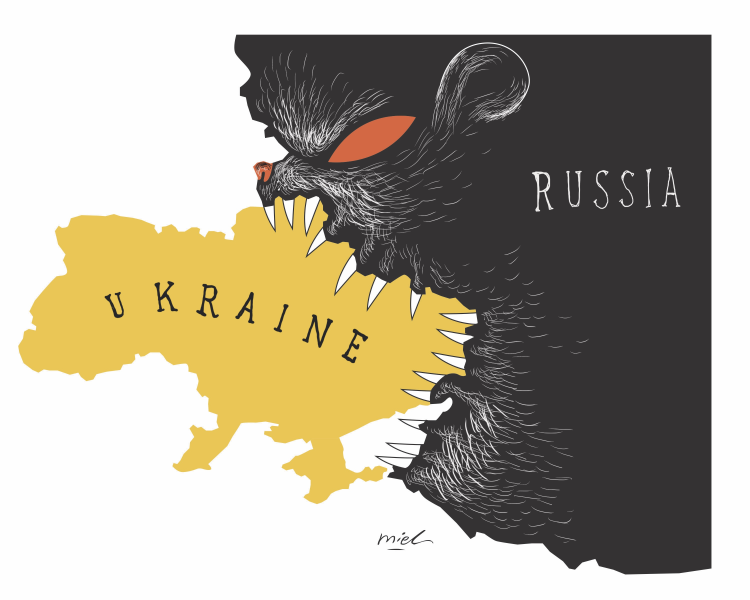 RUSSIA INVADES UKRAINE by Deng Coy Miel