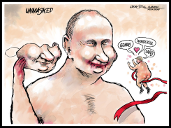 BLOODTHIRSTY PUTIN GIDDY TRUMP by J.D. Crowe