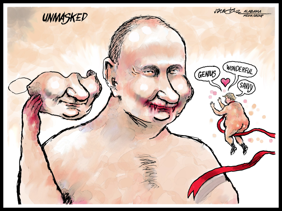 Bloodthirsty Putin Giddy Trump