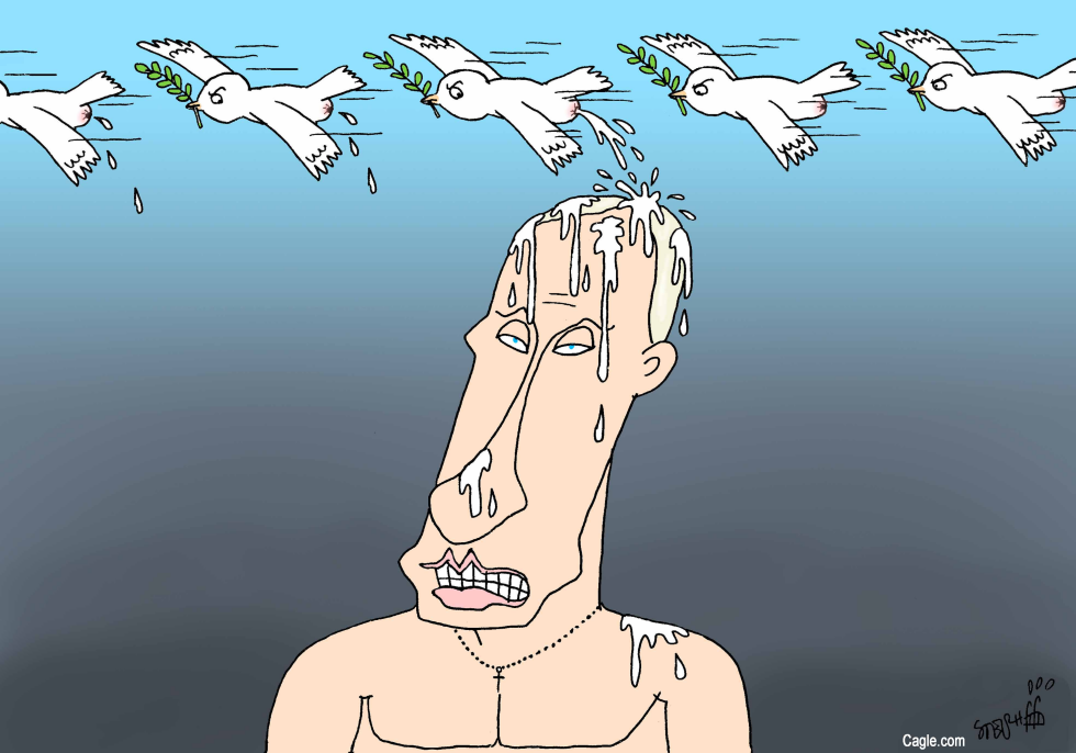 May Putin be blessed by a thousand doves