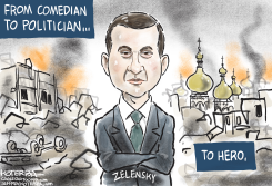 ZELENSKY THE HERO  by Jeff Koterba