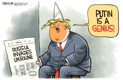 TRUMP PUTIN DUNCE by Rick McKee