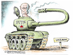PUTIN AND UKRAINE BACKFIRE by Dave Granlund