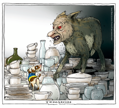FRAGILE STANDOFF by Joep Bertrams