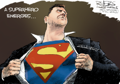 VOLODYMYR ZELENSKYY SUPERHERO  by Rivers